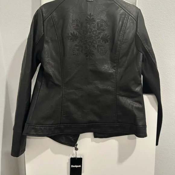 NWT Desigual Vegan Soft Leather Bomber Jacket  - LAST CHANCE - Picture 3 of 14